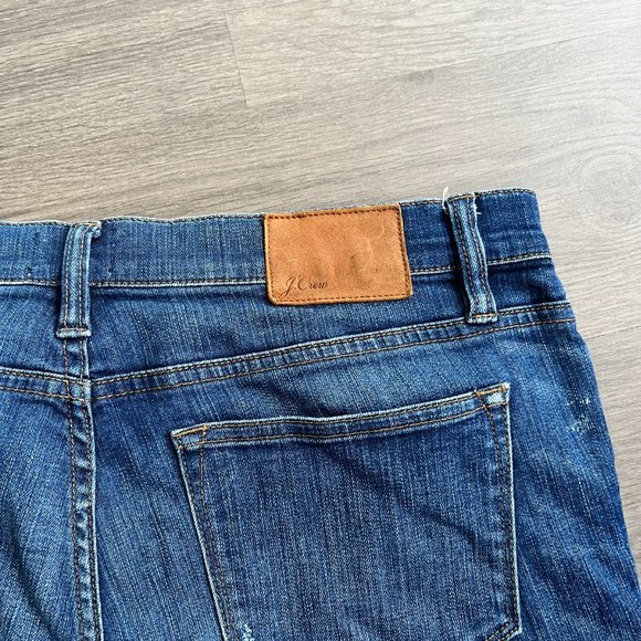 J Crew Blue "Toothpick" Mid-Rise Cropped Skinny Jeans - Picture 10 of 12
